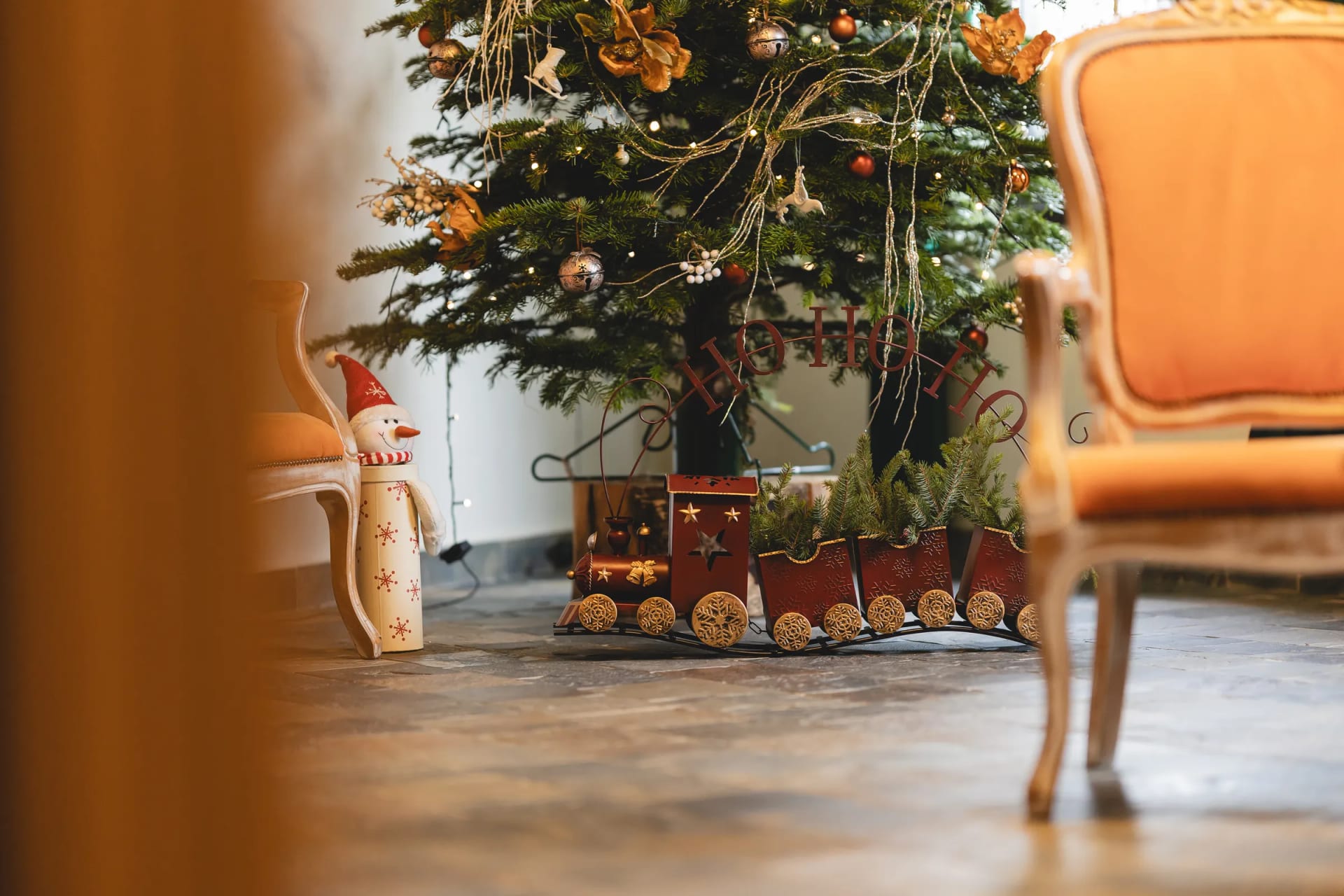 Christmas decorations at Vila Seva