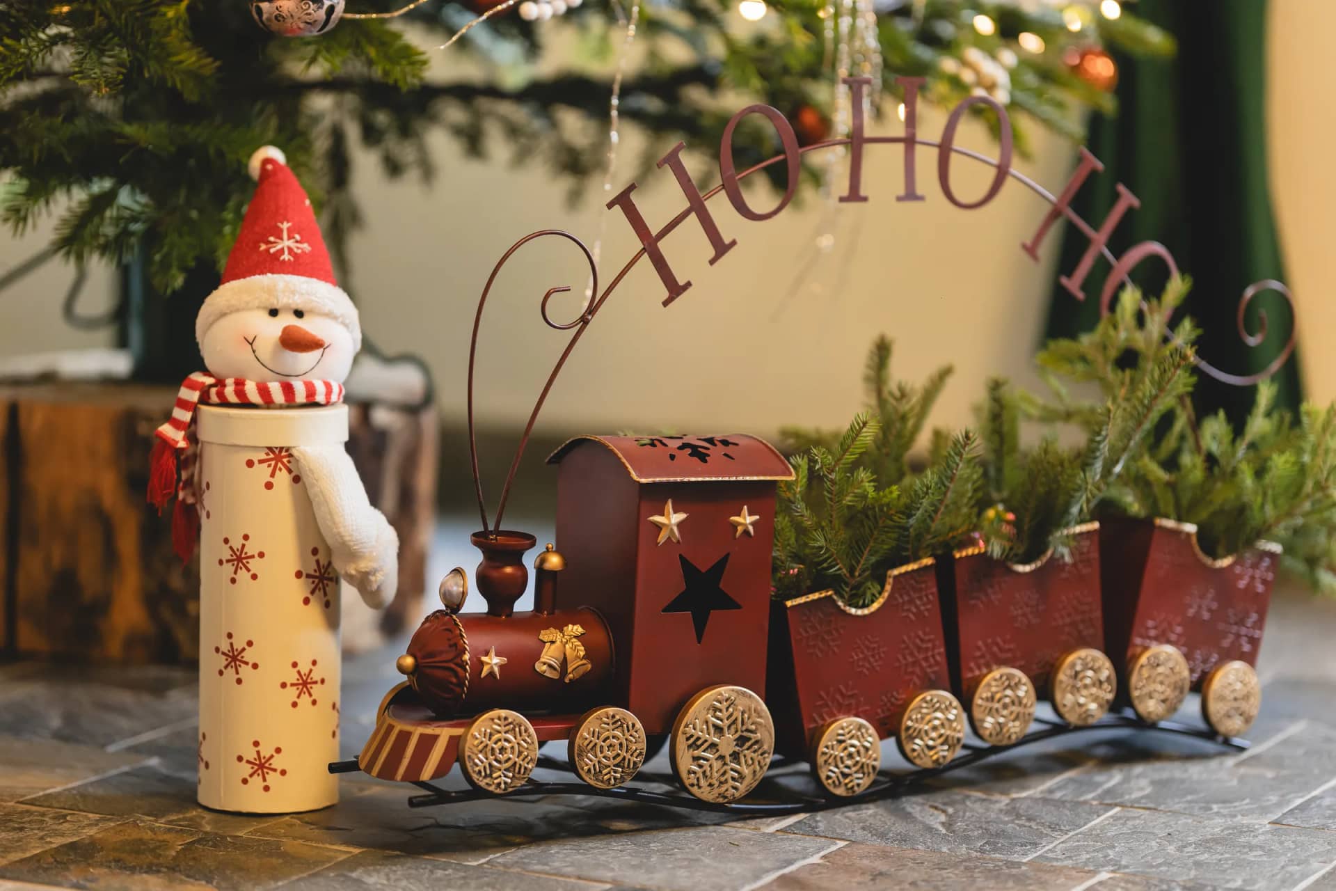 Christmas decorations at Vila Seva