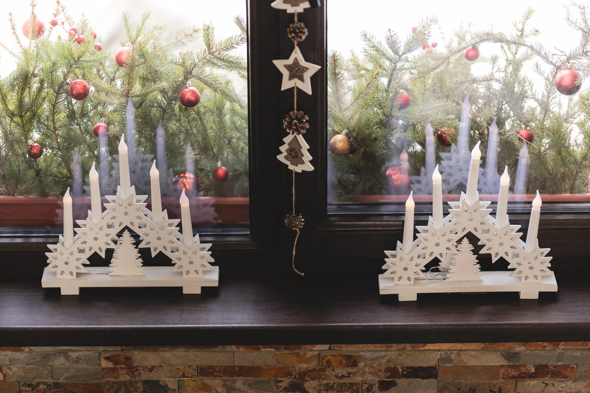 Christmas decorations at Vila Seva