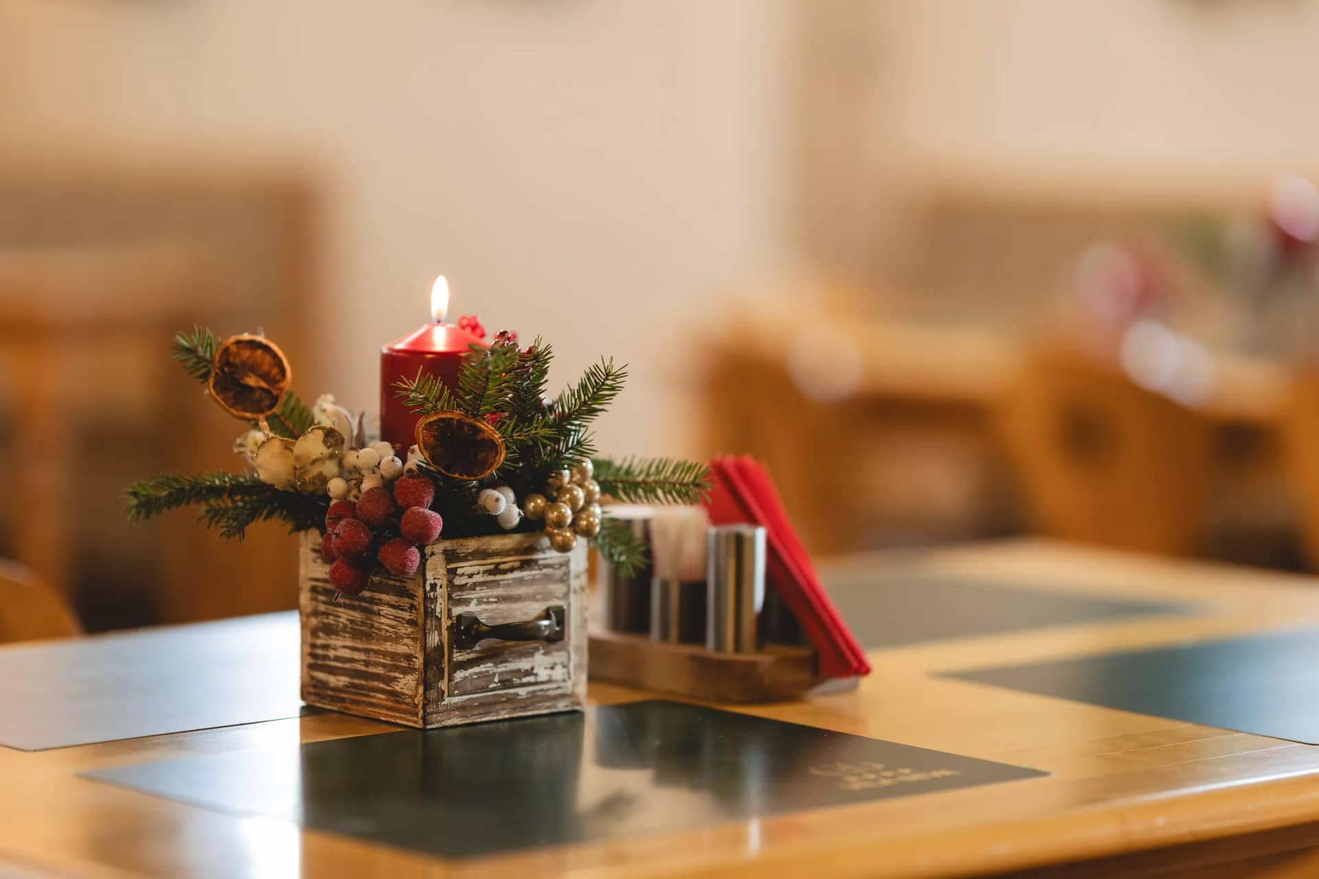 Christmas decorations at Vila Seva