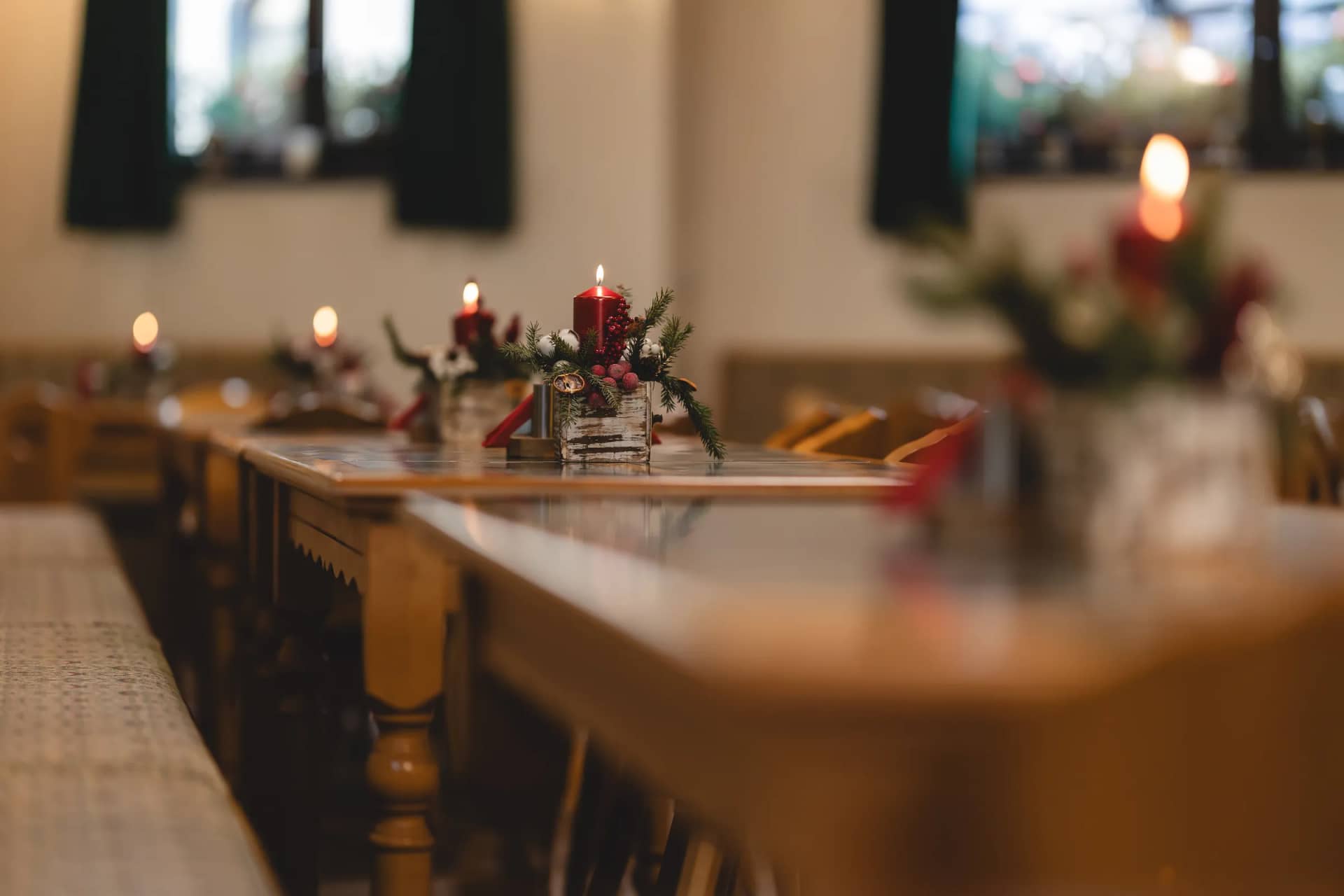 Christmas decorations at Vila Seva