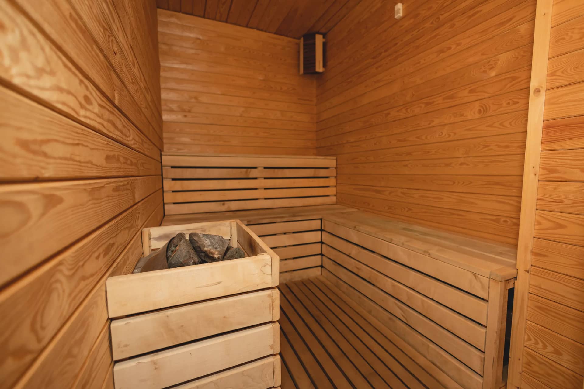 Sauna din lemn a Vilei Seva